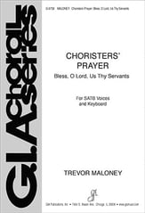 Choristers' Prayer SATB choral sheet music cover